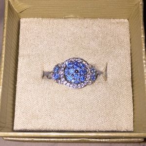 2.60ctw. Neon Apatite & White Diamond Simulants